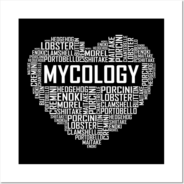 Mycology Heart Wall Art by LetsBeginDesigns